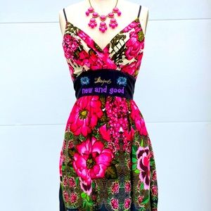 Beautiful Desigual boho chic floral summer dress